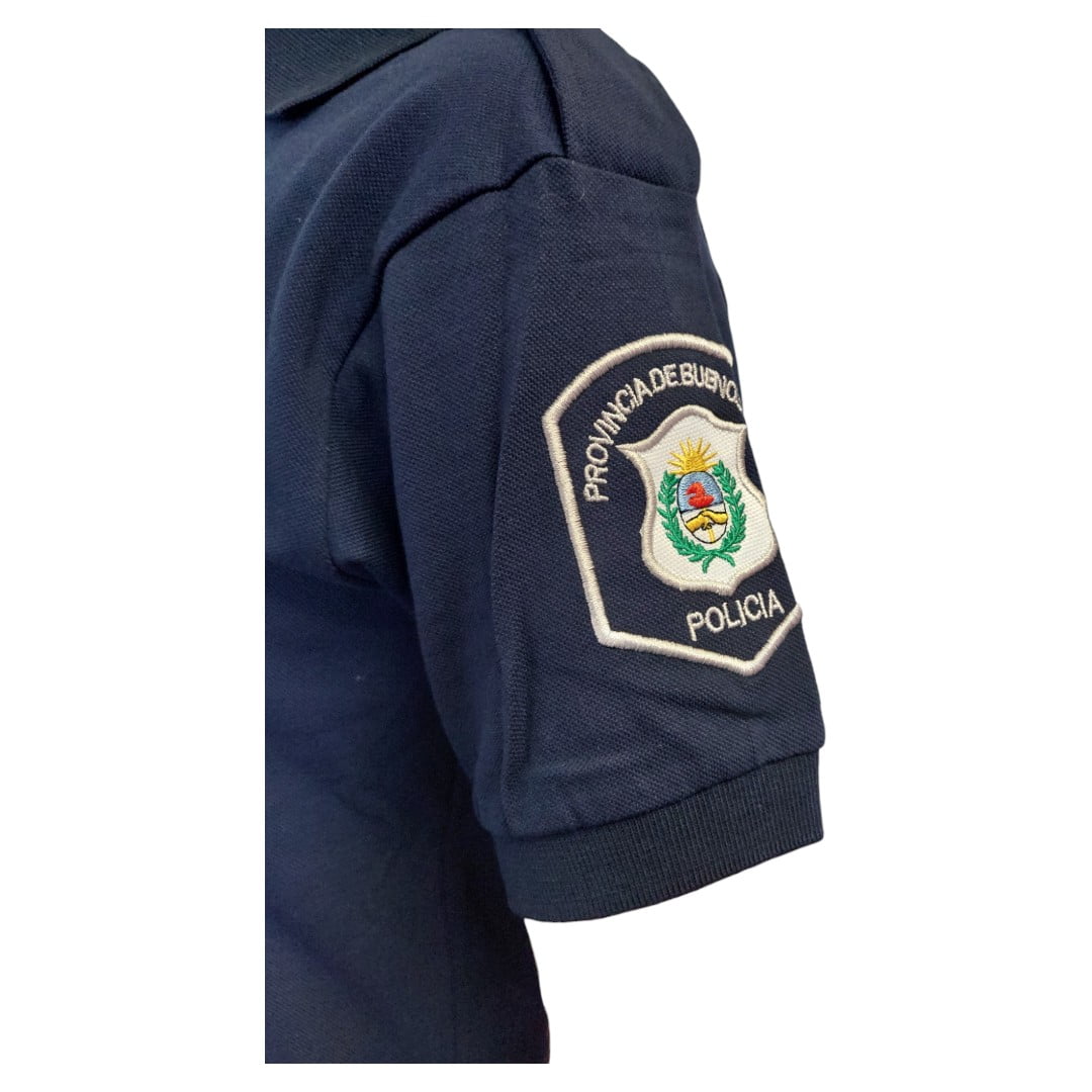 Chomba Pique Bordada Policia Buenos Aires Pba - Imagen 6