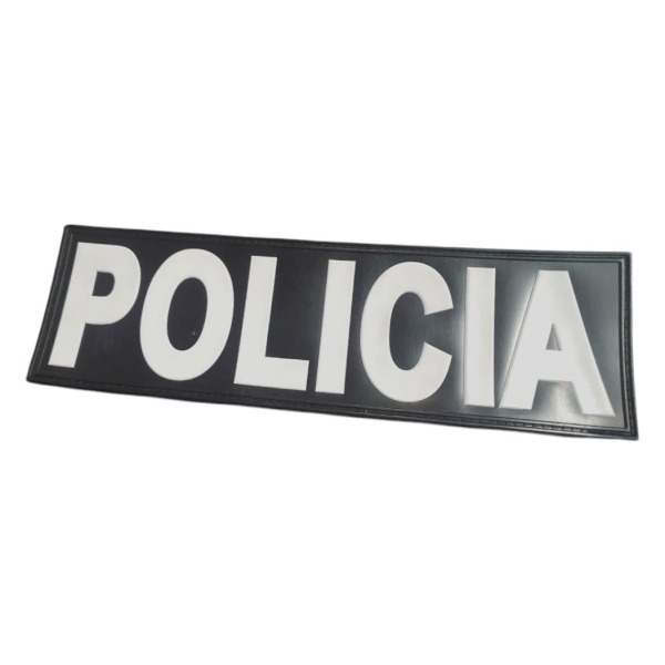 Parche Policía para Espalda de Goma PVC