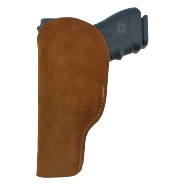 Funda Pistolera Interna Universal Cuero Gamuzada - Imagen 2