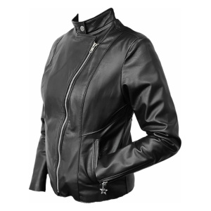 Campera De Cuero Mujer Modelo Rockera Moderna Valdez