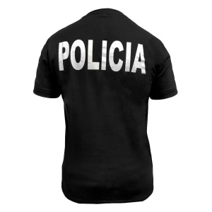 Remera Algodón Peinado Estampado Policía