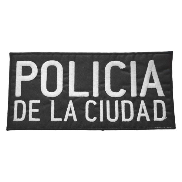 Badana Bordada Policía De La Ciudad