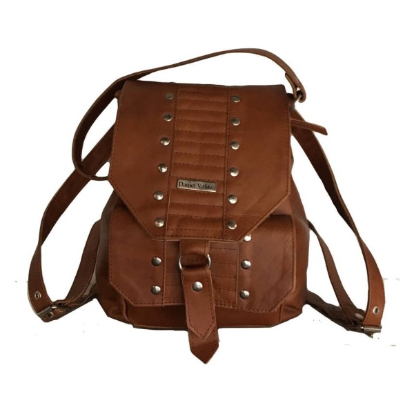 Cartera De Cuero Estilo Mochila Con Tachas Valdez - Imagen 6