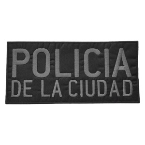 Badana Bordada Policía De La Ciudad