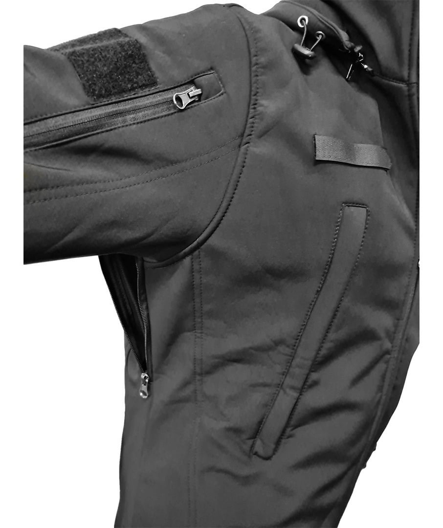 Campera Softshell Impermeable Rompe Vientos Abrojo Uniforme - Imagen 4