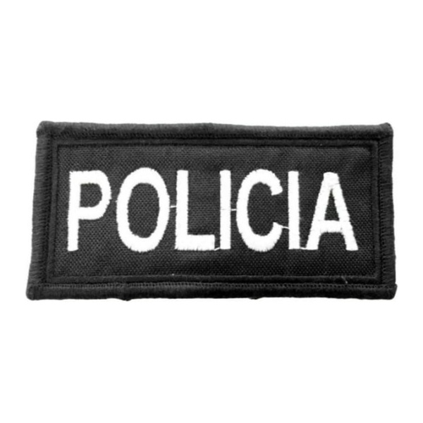 Parche Escudo Bordado Para Policía Tipo Oblea