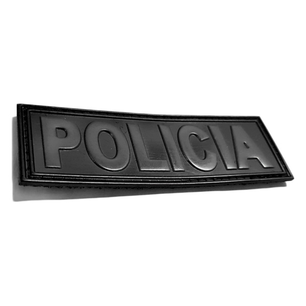 Parche Oblea Pvc Goma Policía Baja Visibilidad Con Abrojo