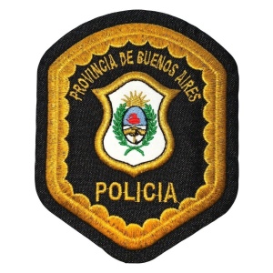 Escudo Bordado Policía Provincia Buenos Aires Parche Serreta