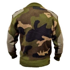 Tricota Cuello Redondo Tipo Sweater Camuflado