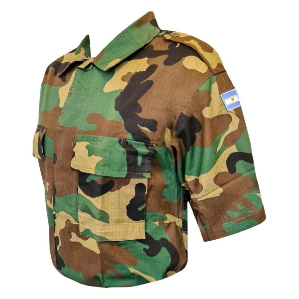 Camisa Ripstop Camuflada Modelo Militar - Imagen 2