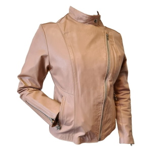 Campera De Cuero Mujer Modelo Rockera Moderna Valdez