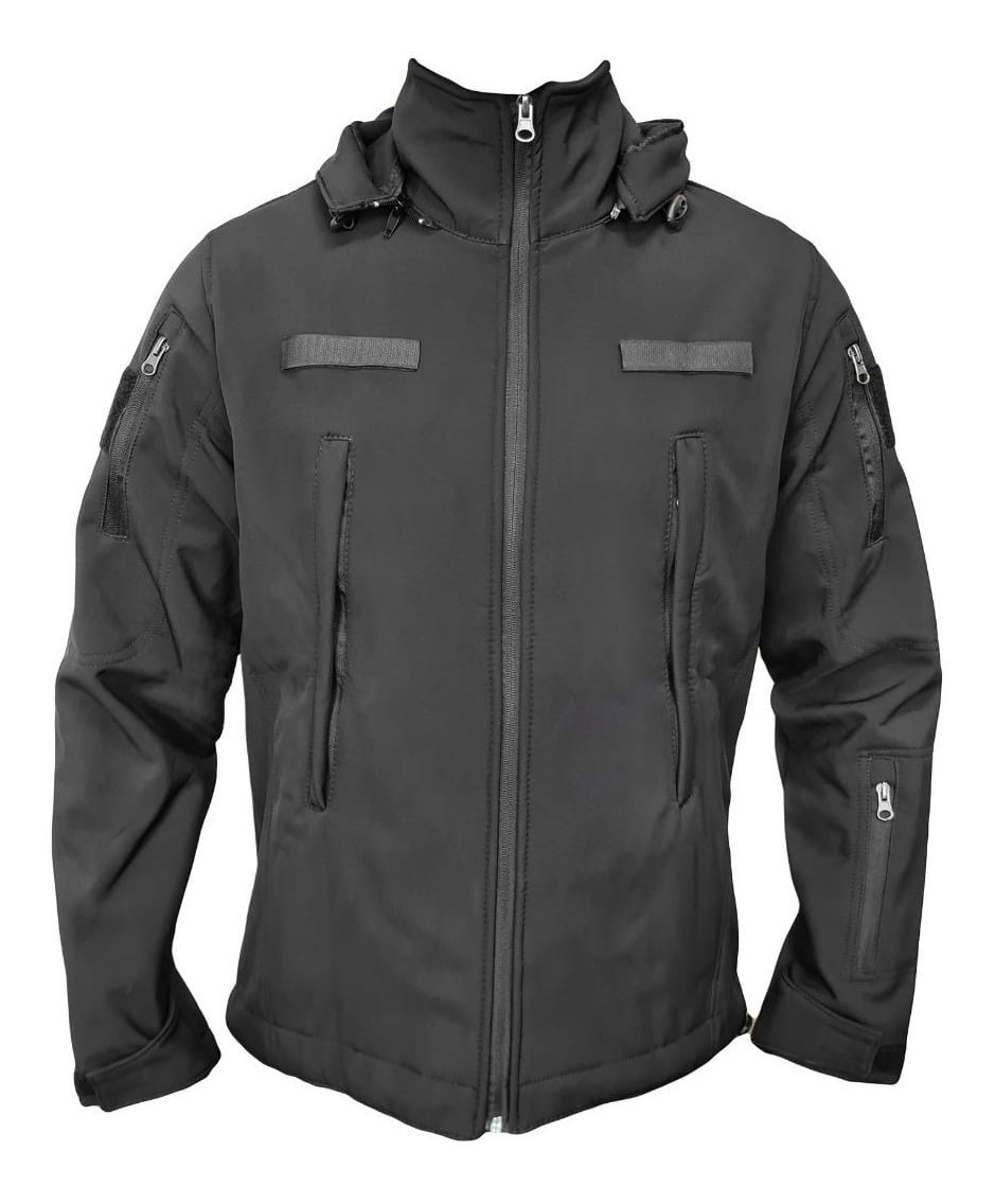 Campera Softshell Impermeable Rompe Vientos Abrojo Uniforme