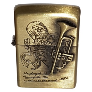 Encendedor Bencina Labrado Tipo Zippo Varios Diseños Dorado