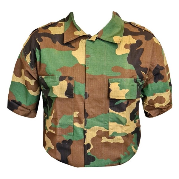 Camisa Ripstop Camuflada Modelo Militar