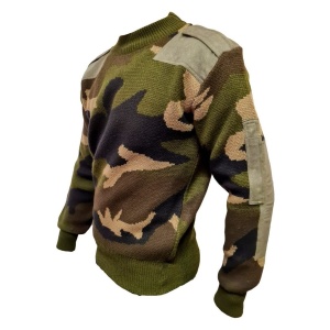 Tricota Cuello Redondo Tipo Sweater Camuflado