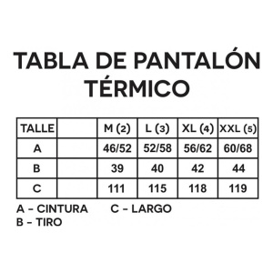 Pantalón Termico Nylon Con Polar Campinox