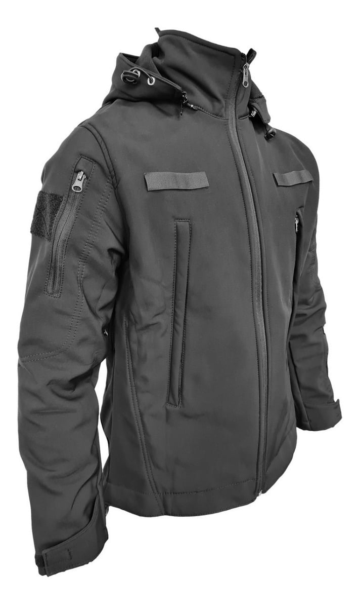 Campera Softshell Impermeable Rompe Vientos Abrojo Uniforme - Imagen 2