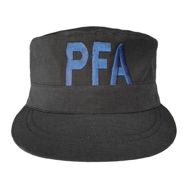 Kepi Quepi Ripstop Negro Policía Federal Pfa - Imagen 2