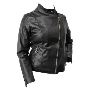 Campera De Cuero Mujer Modelo Rockera Moderna Valdez