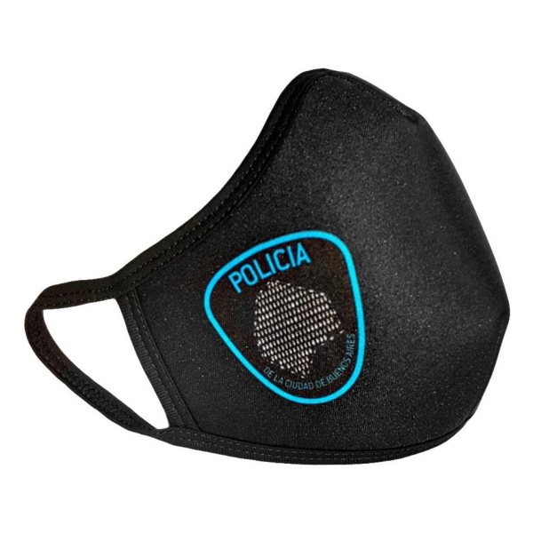 Tapaboca Simil Neoprene Sublimado Policía De Ciudad