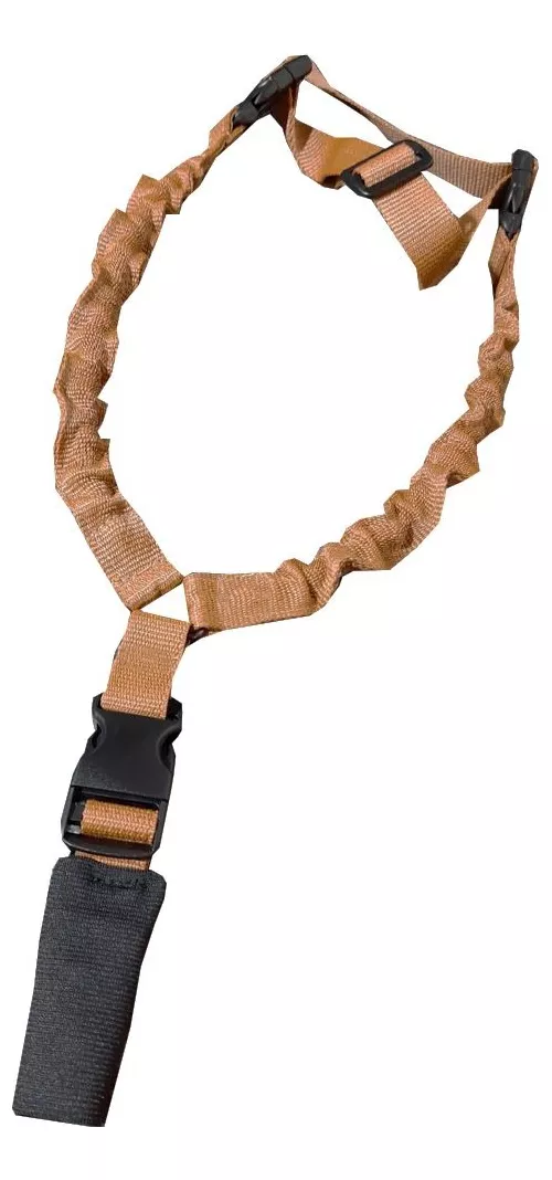 Correa Táctica 1 Punto Bungee Premium Negra - Arma Larga