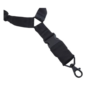 Correa Táctica 1 Punto Bungee Premium Negra - Arma Larga