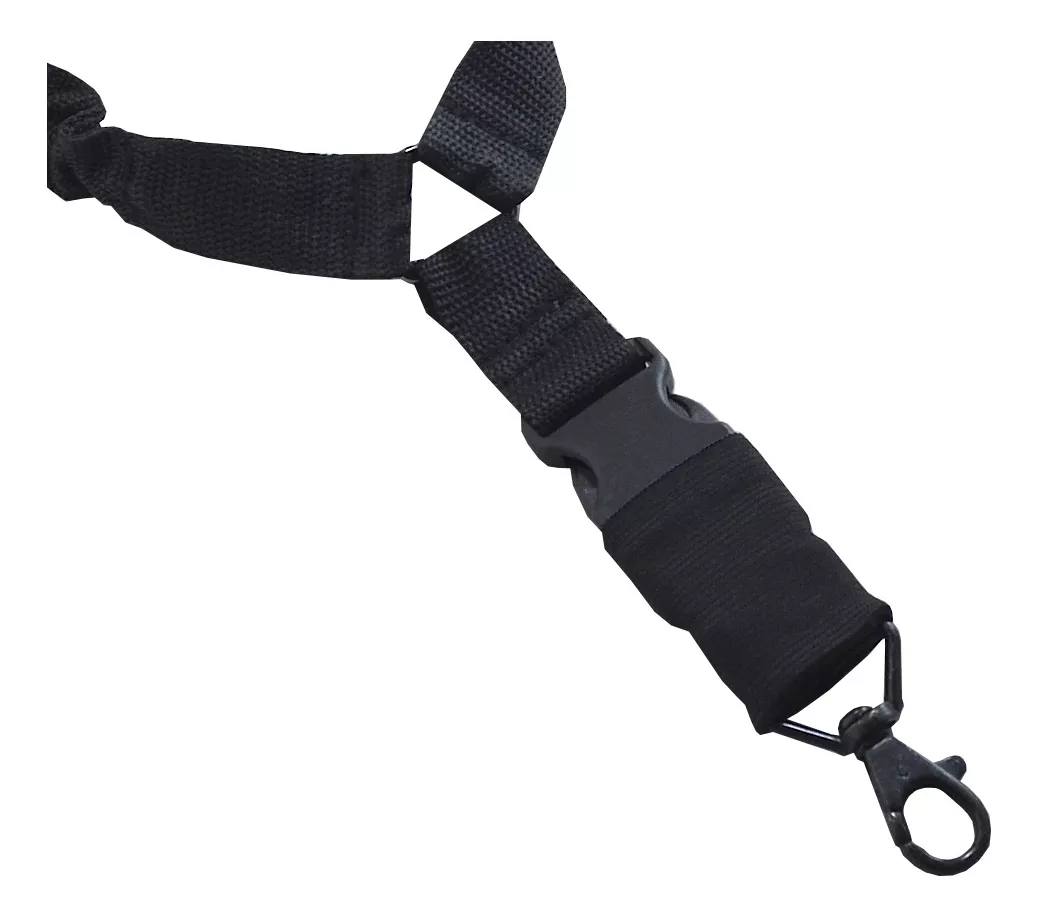 Correa Táctica 1 Punto Bungee Premium Negra - Arma Larga - Imagen 3