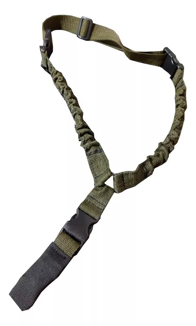 Correa Táctica 1 Punto Bungee Premium Negra - Arma Larga - Imagen 2