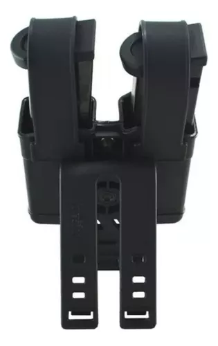 Porta Cargador Doble Táctico Universal De Polímero Con Tapa - Imagen 6