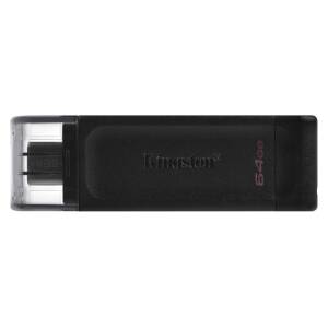 Pen Drive Kingston Datatraveler 70 64gb Usb 3.2 Gen 1 Tipo C Negro