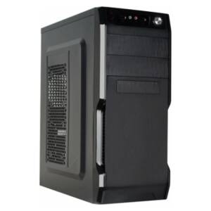 Gabinete Cromax 2801 Kit Teclado Mouse Mid Tower C/fuente 600w Black