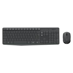 Combo Teclado Y Mouse Inalámbrico Logitech Mk235 Negro