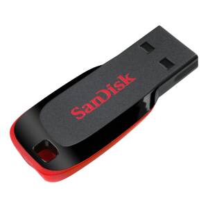 Pen Drive Sandisk Cruzer Blade 128gb Usb 2.0 Tipo A Negro