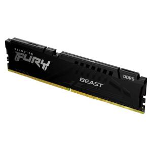 Memoria Ram Udimm Kingston Fury Beast 16gb Ddr5 5200mhz Cl40 1.25v Single Negro