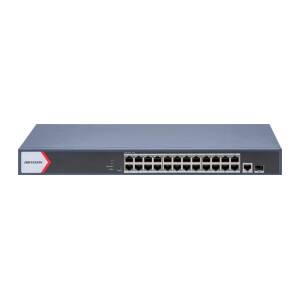 Switch Hikvision 24 Puertos Gig Poe 1 Rj45 1 Opt