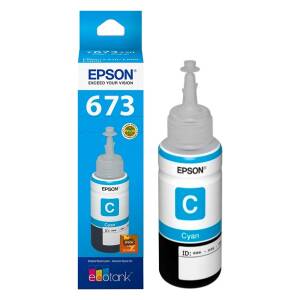 Botella De Tinta Epson 673 Cian