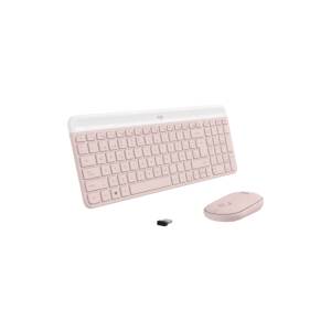 Combo Teclado Y Mouse Logitech Inalámbro Mk470 Rosa