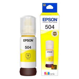 Botella De Tinta Epson 504 Amarilla