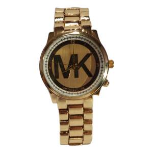 Reloj Pulsera Dorado Con Estética Urbana Mk – Brillo Y Estilo