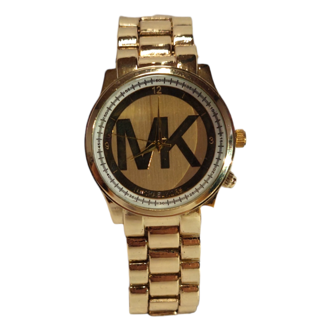 Reloj Pulsera Dorado Con Estética Urbana Mk – Brillo Y Estilo - Imagen 5