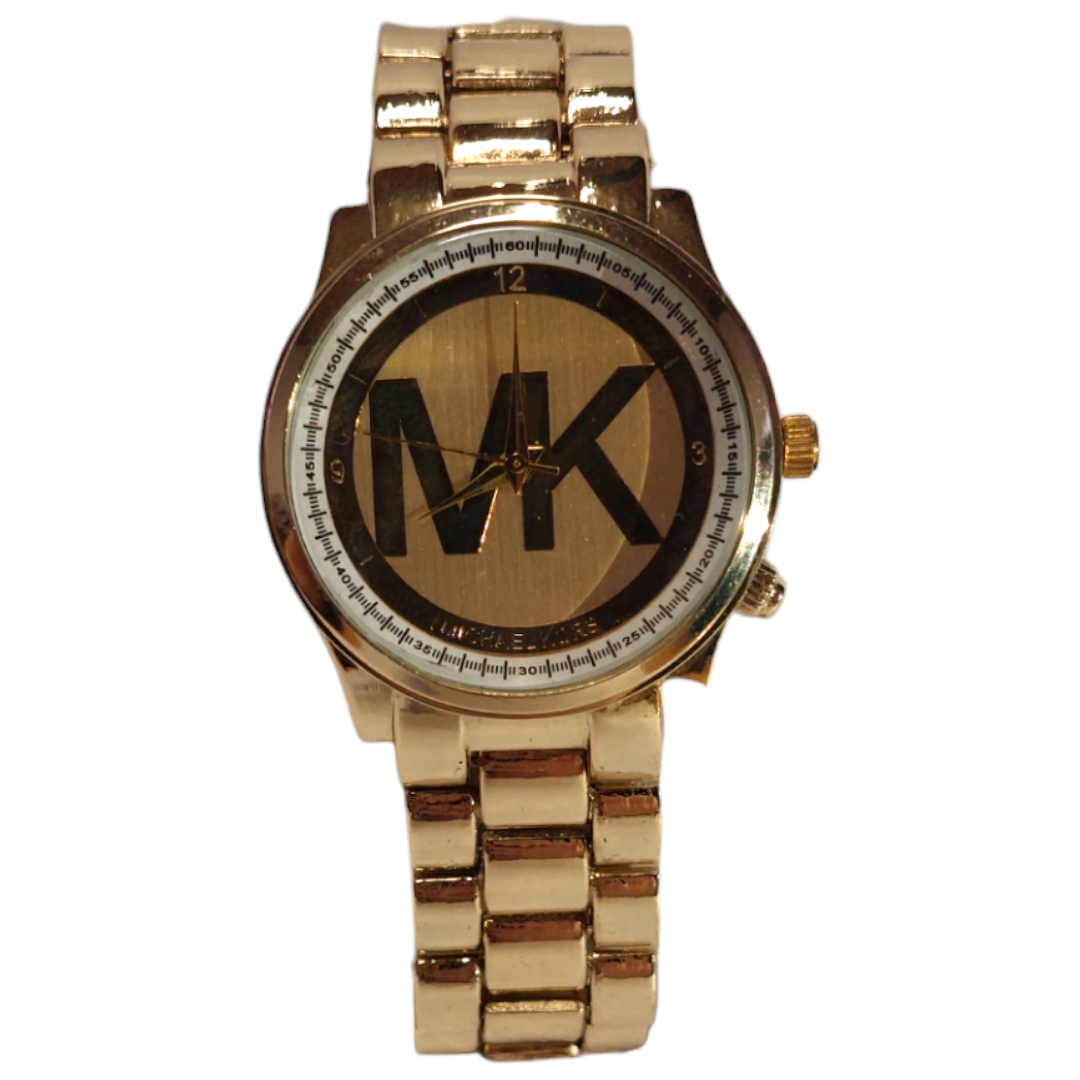 Reloj Pulsera Dorado Con Estética Urbana Mk – Brillo Y Estilo - Imagen 4
