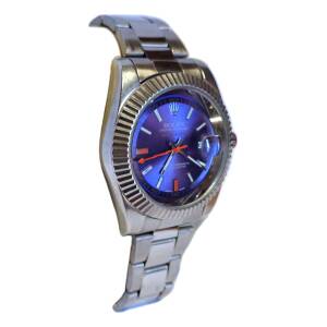 Reloj Milgauss Estilo Ejecutivo Para Hombre – Esfera Violeta Con Toques Modernos