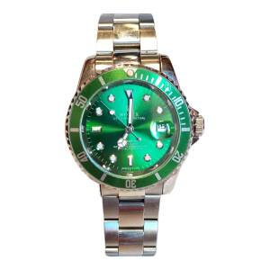 Reloj De Hombre Estilo Submariner Verde – Automático De Acero Inoxidable