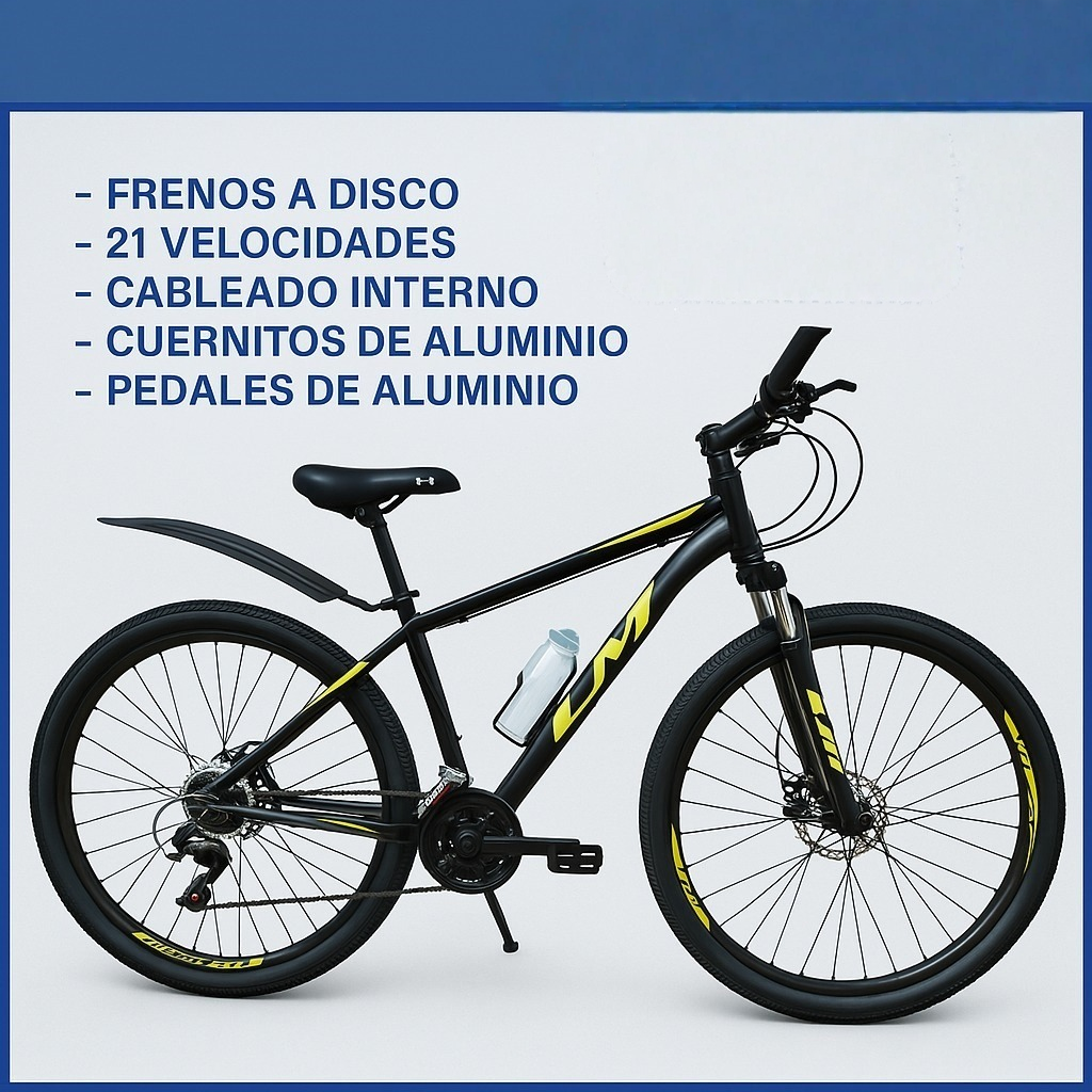 Bicicleta Lm2000 Rodado 29 Adultos 21 Velocidades Disco 2025 - Imagen 6
