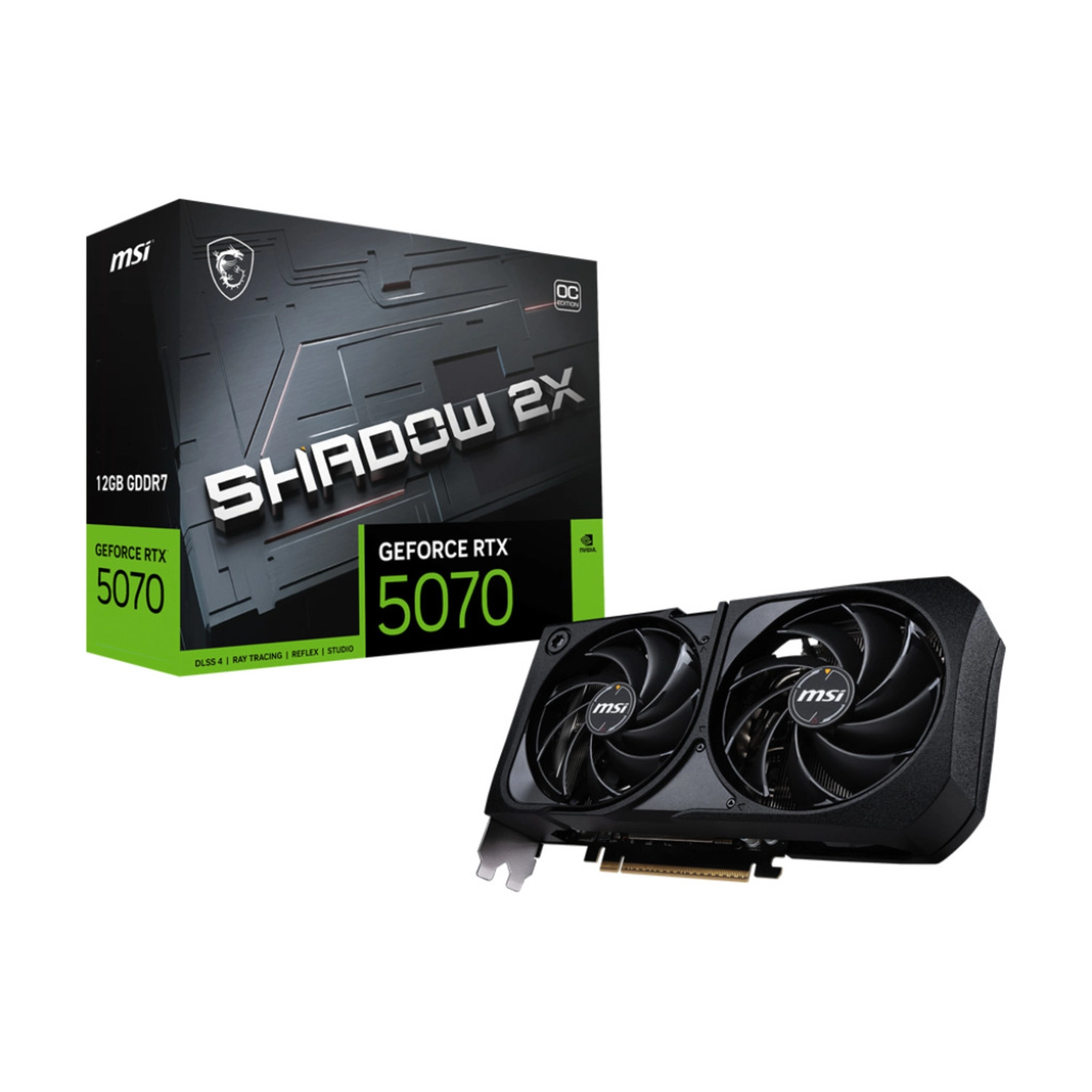 Placa Msi Geforce Rtx 5070 12g Shadow 2x Oc