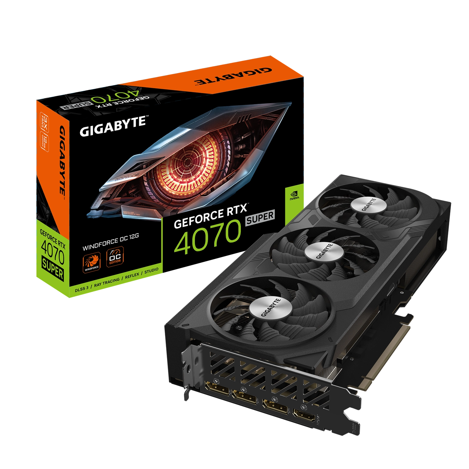 Placa Geforce Rtx 4070 Super Windforce Oc 12g
