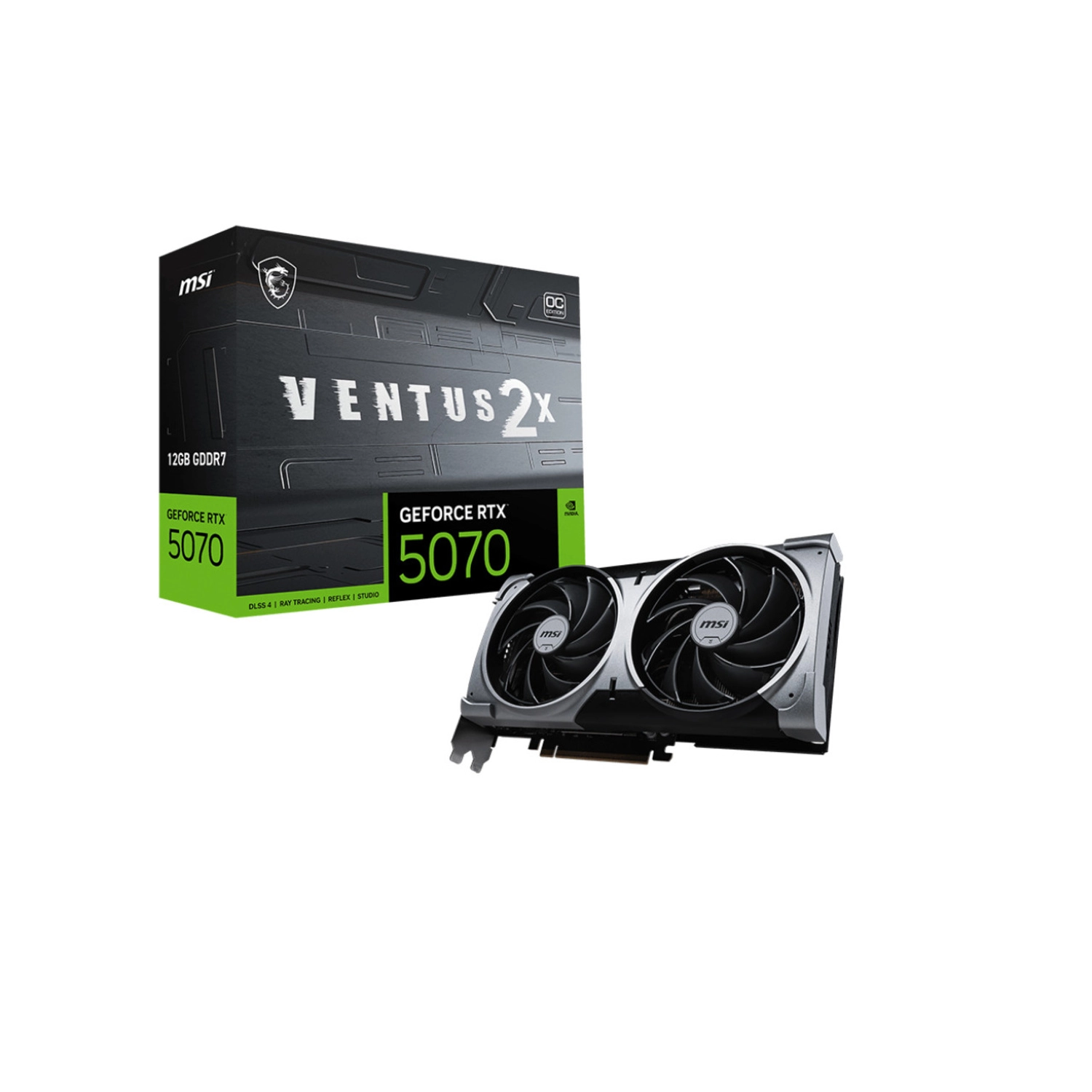 Placa Msi Geforce Rtx 5070 12g Ventus 2x Oc