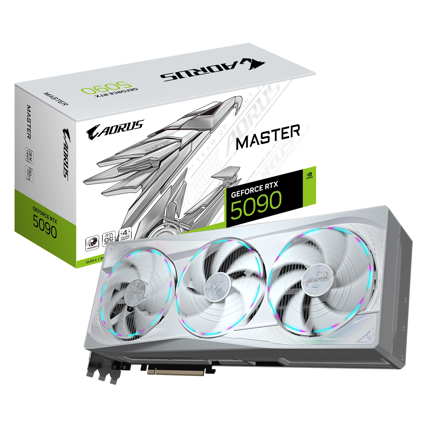 Placa De Video Aorus Geforce Rtx 5090 Master Ice 32g