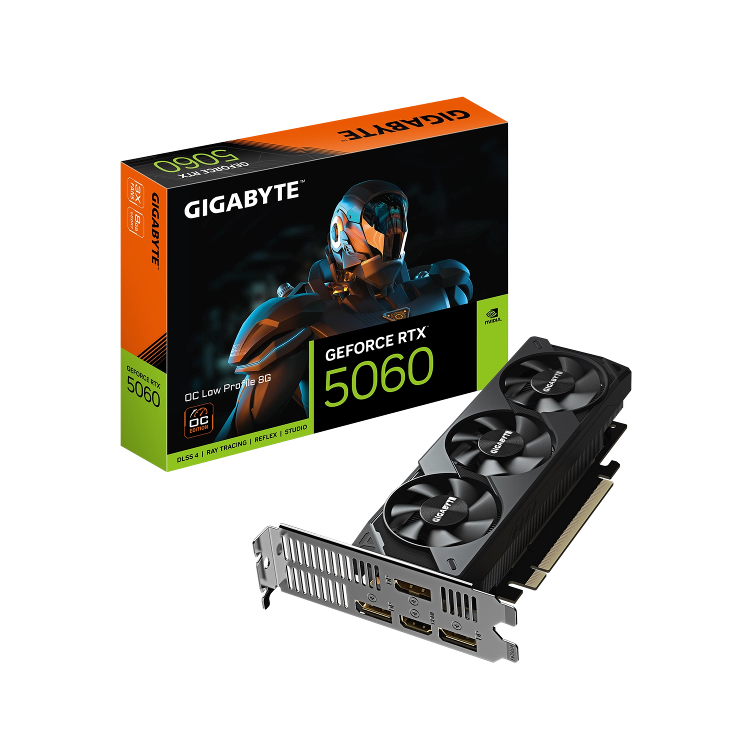 Placa De Video Gigabyte Geforce Rtx 5060 Oc Low Profile 8g