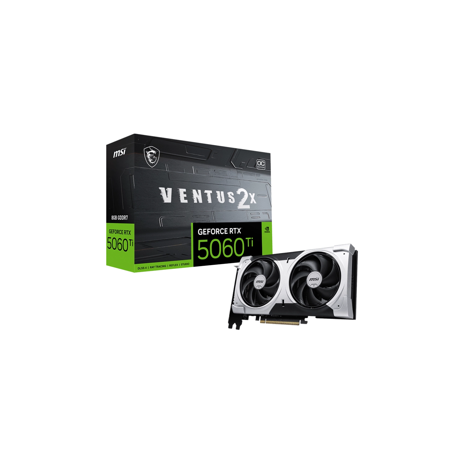 Placa Msi Geforce Rtx 5060 Ti 8g Ventus 2x Plus